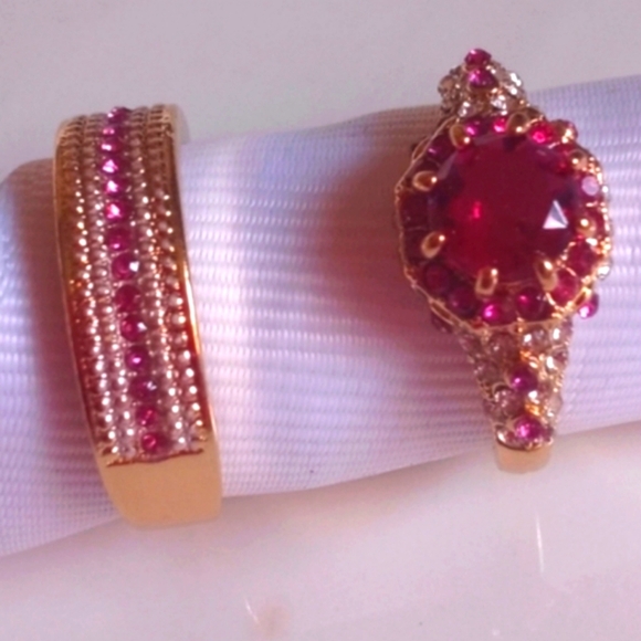 Ring set size 10 (lab created) set - Picture 1 of 7
